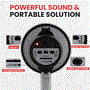 Pyle - PMP33SL , Sound and Recording , Megaphones - Bullhorns , Compact & Portable Megaphone Speaker with Siren Alarm Mode & Adjustable Volume, Battery Operated